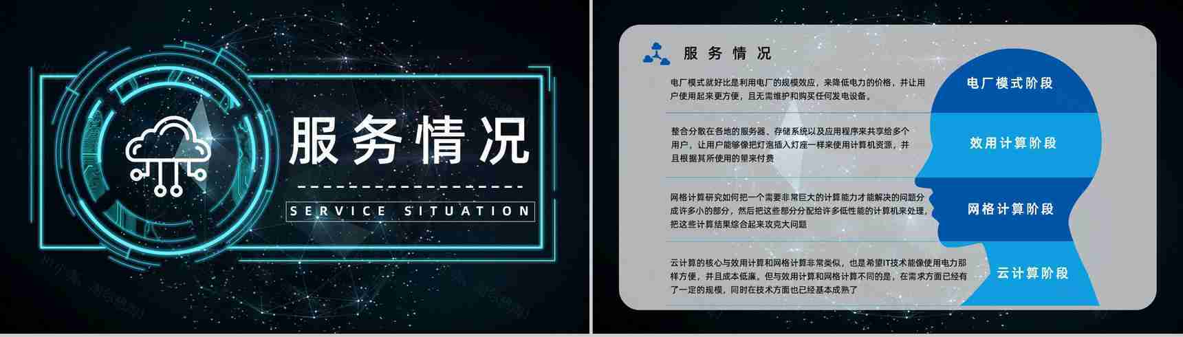 互联网大数据信息云计算产品业务介绍工作汇报PPT模板-7