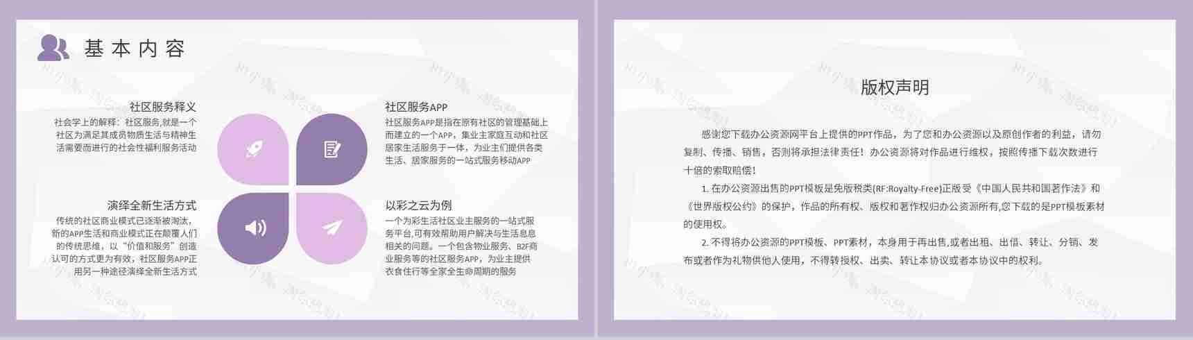 社区管理工作知识培训社区服务活动内容学习PPT模板-8