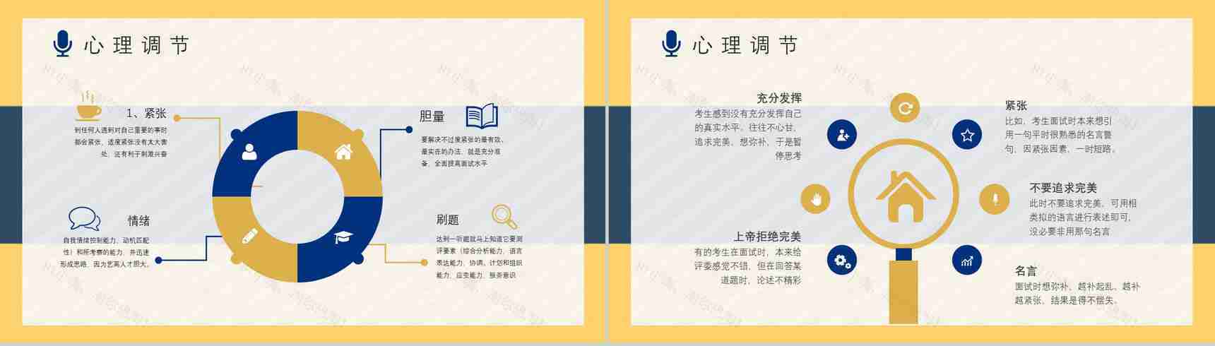毕业生求职的自我心理调节技巧总结面试礼仪培训心得体会PPT模板-5