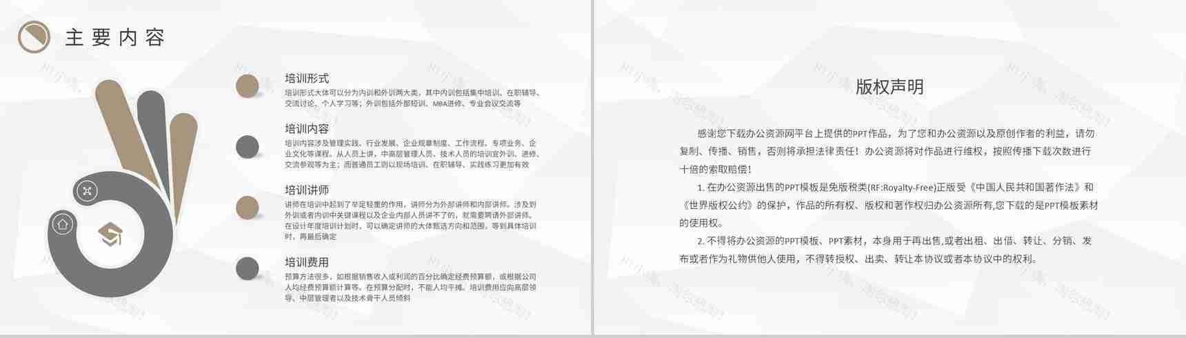 公司年度安全培训计划方案汇报员工教育培训心得PPT模板-8