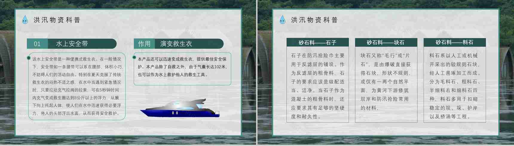 社区防洪防汛应急安全知识培训洪汛物资科普知识与自救措施PPT模板-12