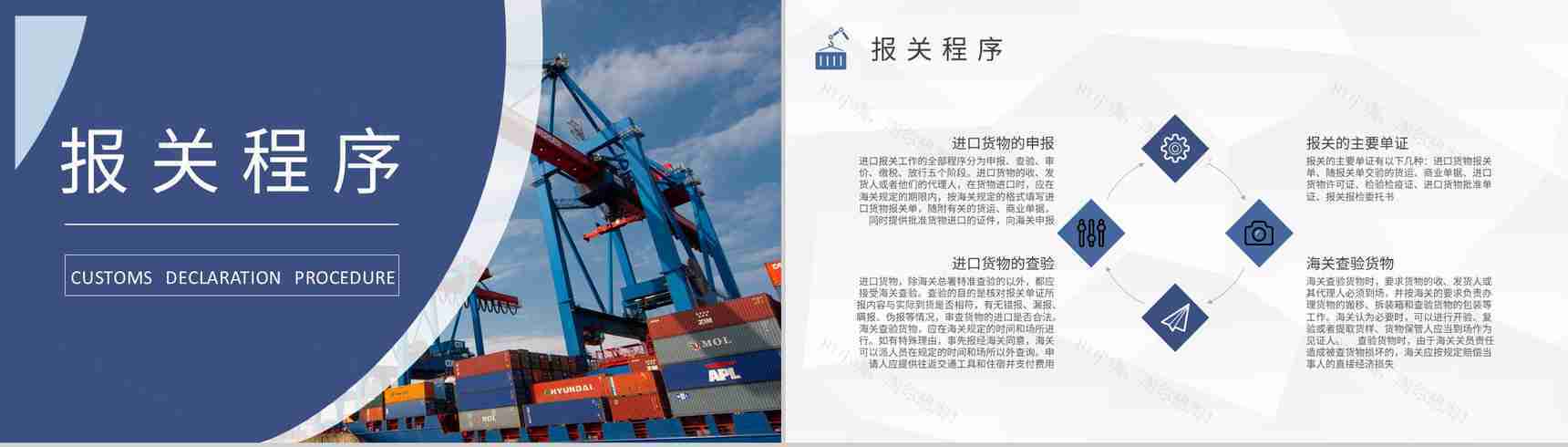 进口报关流程基础知识培训企业外贸业务情况汇报PPT模板-5