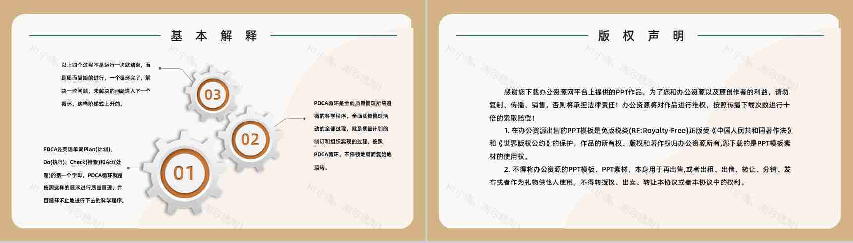 PDCA循环管理介绍方案公司员工工作方法培训办公技能学习计划通用PPT模板-8