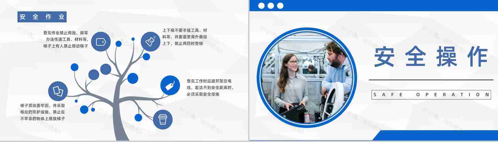 企业施工现场安全防护车间安全生产知识宣传培训演讲汇报PPT模板-6