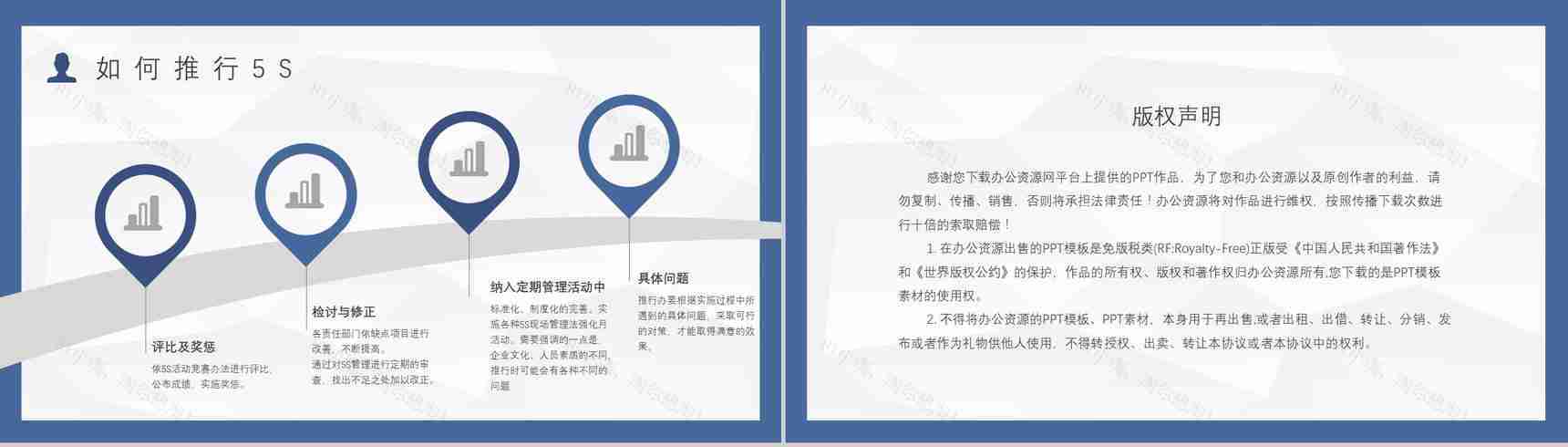 5S现场管理的具体步骤员工培训经典步骤宣传标语与推行的作用PPT模板-10