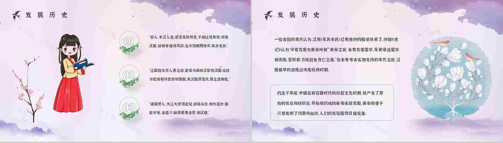 汉服文化主题活动策划方案汉服形制及种类知识普及培训PPT模板-5
