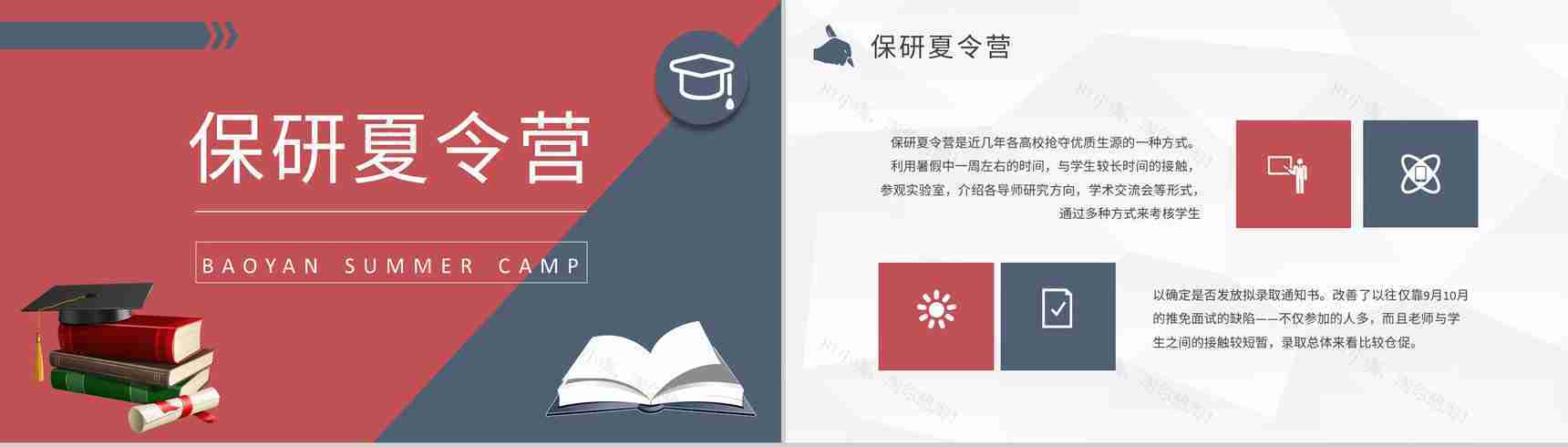 考研保研经验交流会活动宣传策划内容汇报PPT模板-8