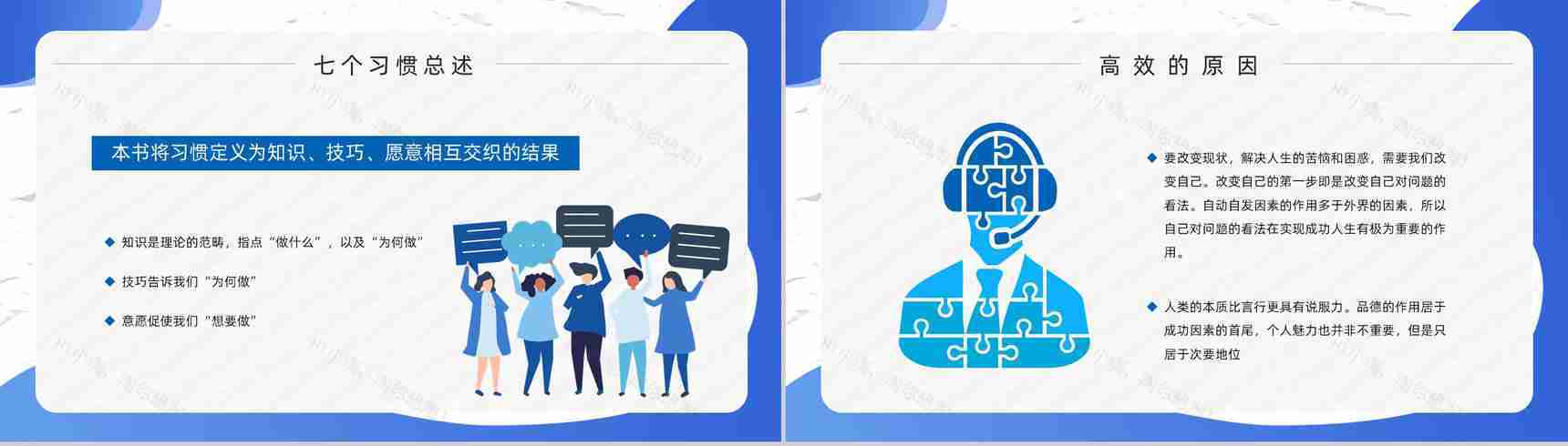 教育培训领导力发展史蒂芬柯维《高效能人士的七个习惯》逻辑梳理知识讲座PPT模板-4