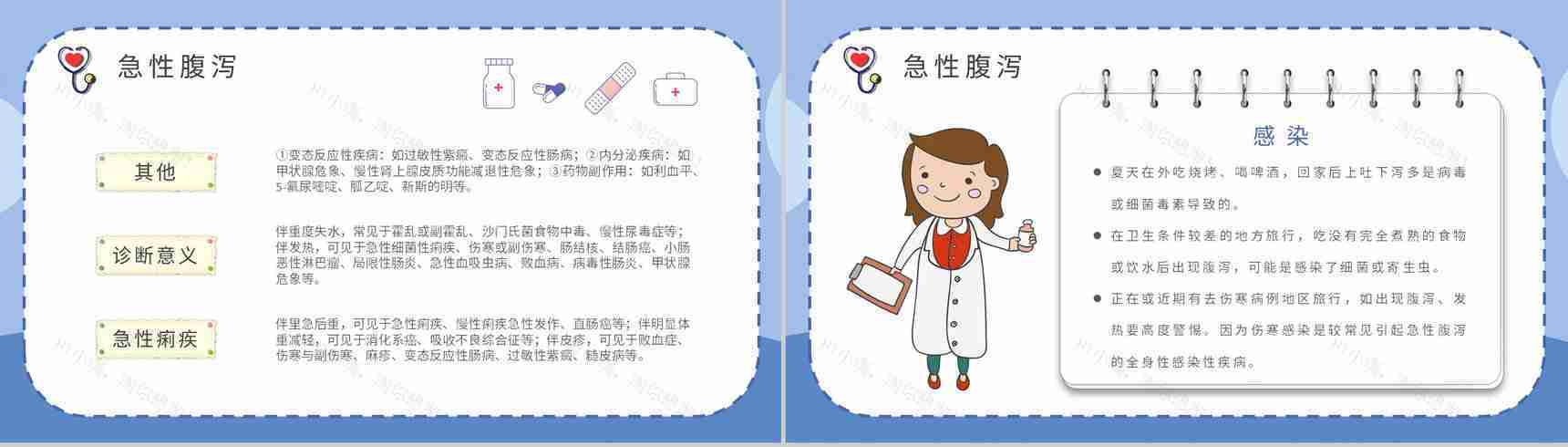 夏季腹泻的健康宣传计划方案中小学生日常预防疾病措施PPT模板-4