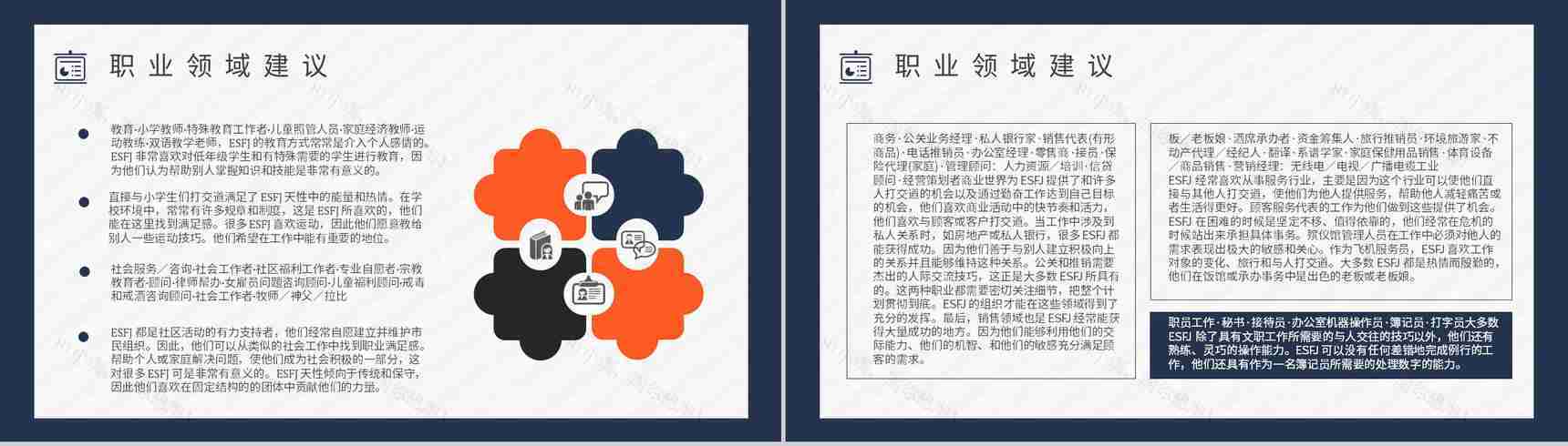 工作中的优劣势MBTI性格分析--ESFJ职业领域建议个性特征描述PPT模板-11