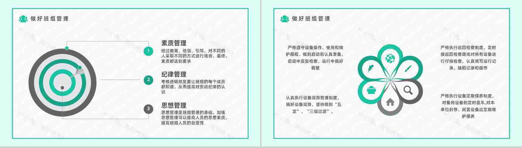 简约风公司五型班组建设培训职场团队沟通合作通用PPT模板-7
