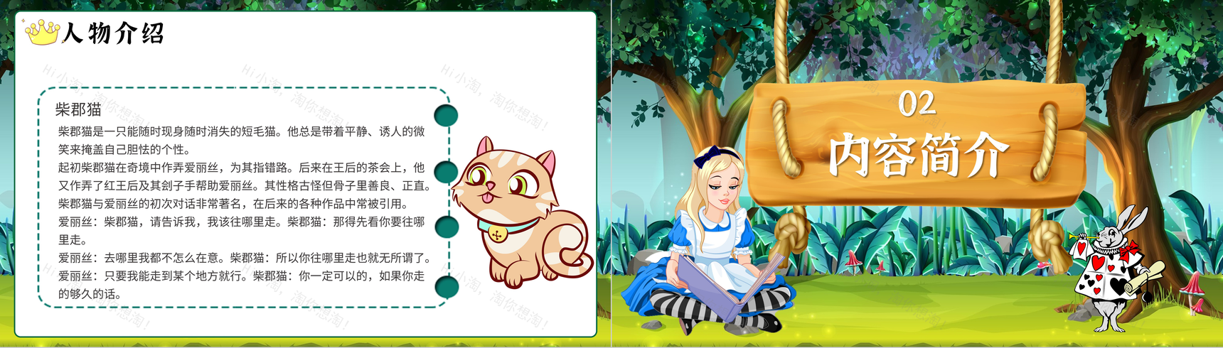 刘易斯卡罗尔《爱丽丝漫游奇境记》儿童文学导读作品艺术特色赏析PPT模板-5