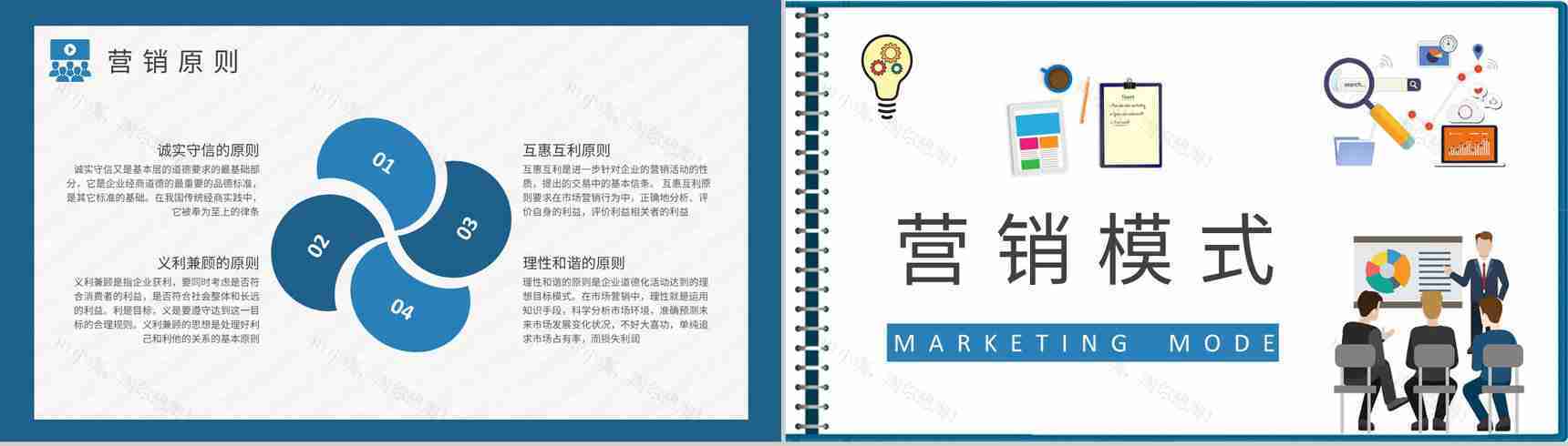 互联网公司市场营销课程培训营销部门工作总结PPT模板-5