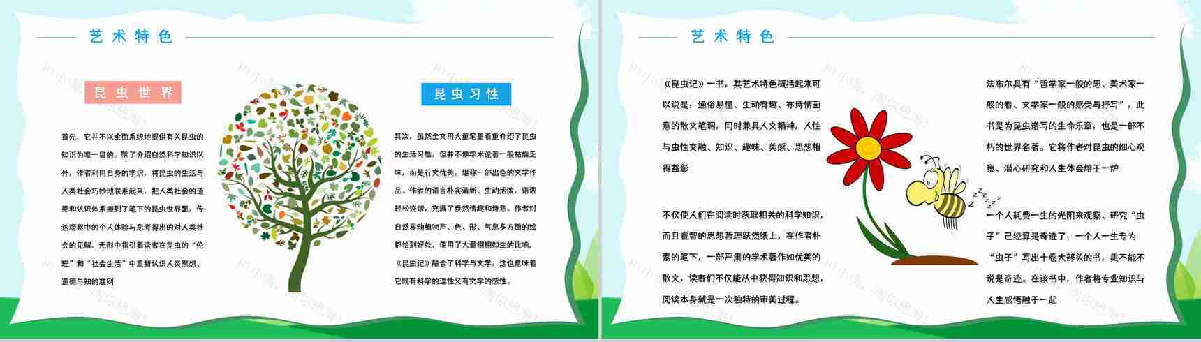 世界经典生物学著作《昆虫记》文学作品介绍鉴赏生物研究成果学习PPT模板-4