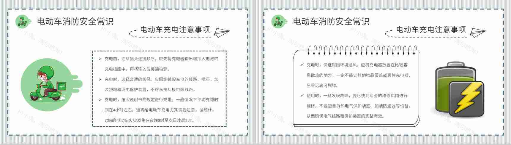 小区防火事项说明电动车电瓶车消防安全防范措施总结PPT模板-9