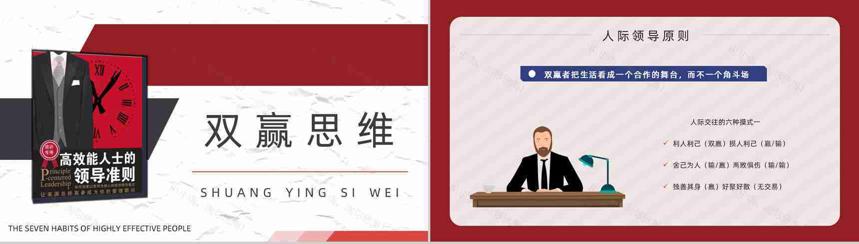美国作家史蒂芬柯维领导力发展《高效能人士的七个习惯》公司管理课程培训课件PPT模板-13