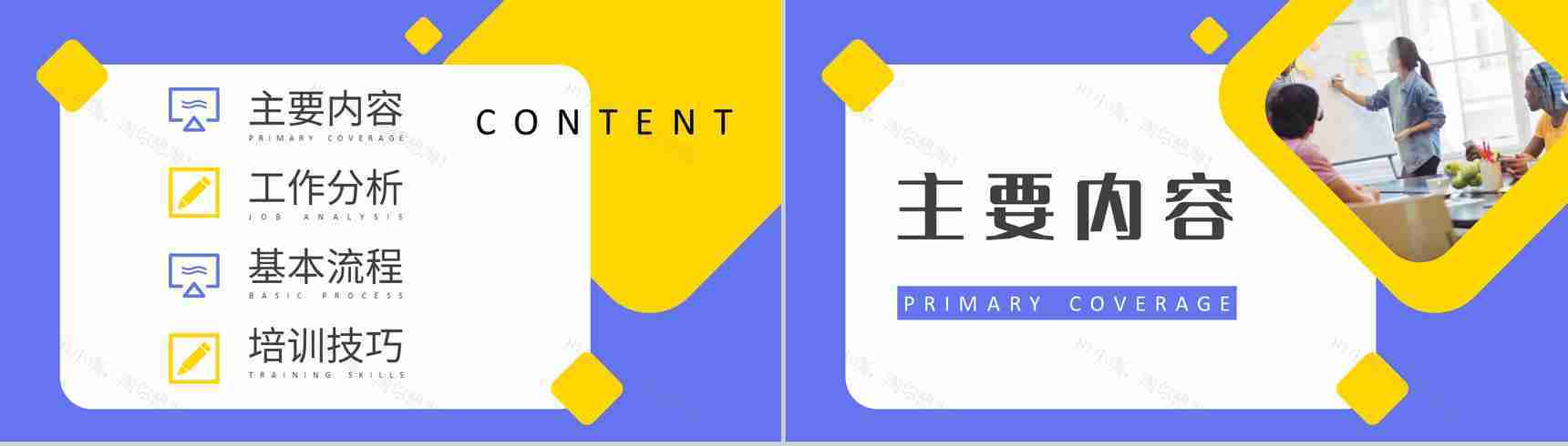 企业员工培训总结汇报部门年度培训计划方案PPT模板-2
