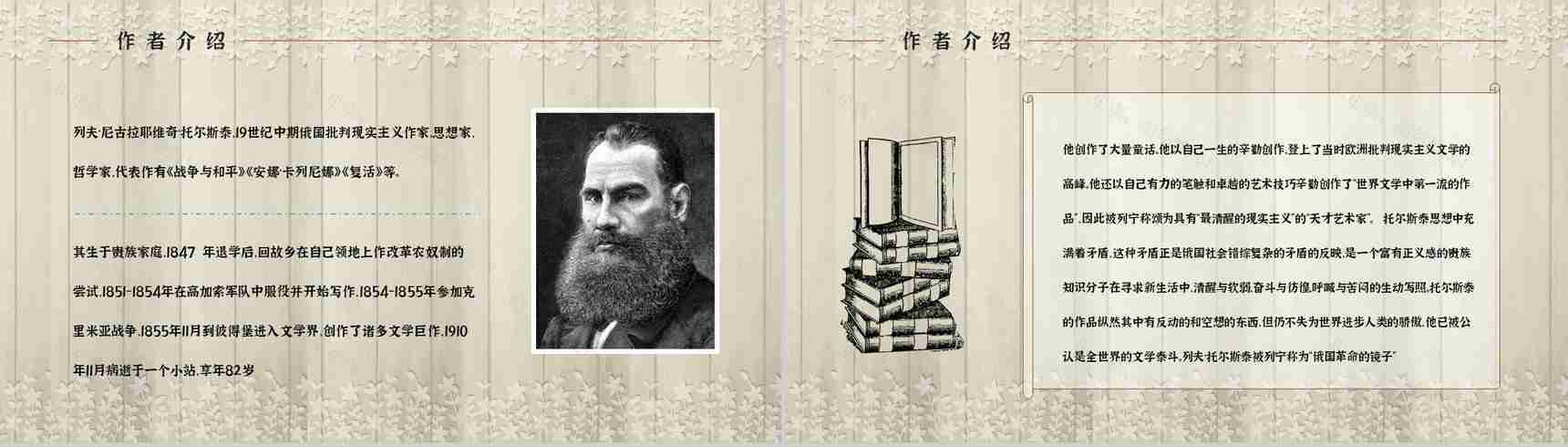 中学生必读文学作品《安娜卡列尼娜》好词好句摘抄知识点梳理PPT模板-7