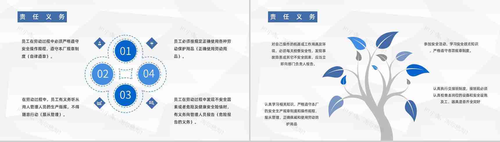 企业施工现场安全防护车间安全生产知识宣传培训演讲汇报PPT模板-3