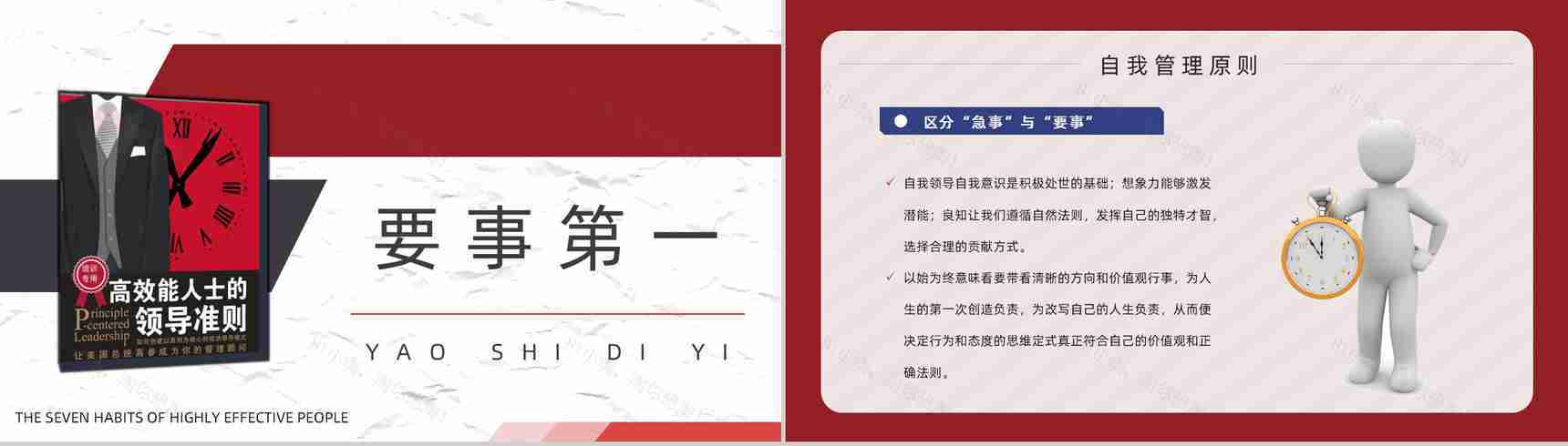 美国作家史蒂芬柯维领导力发展《高效能人士的七个习惯》公司管理课程培训课件PPT模板-11