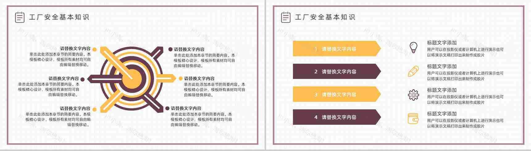 车间生产管理规范学习工厂安全管理知识培训PPT模板-3