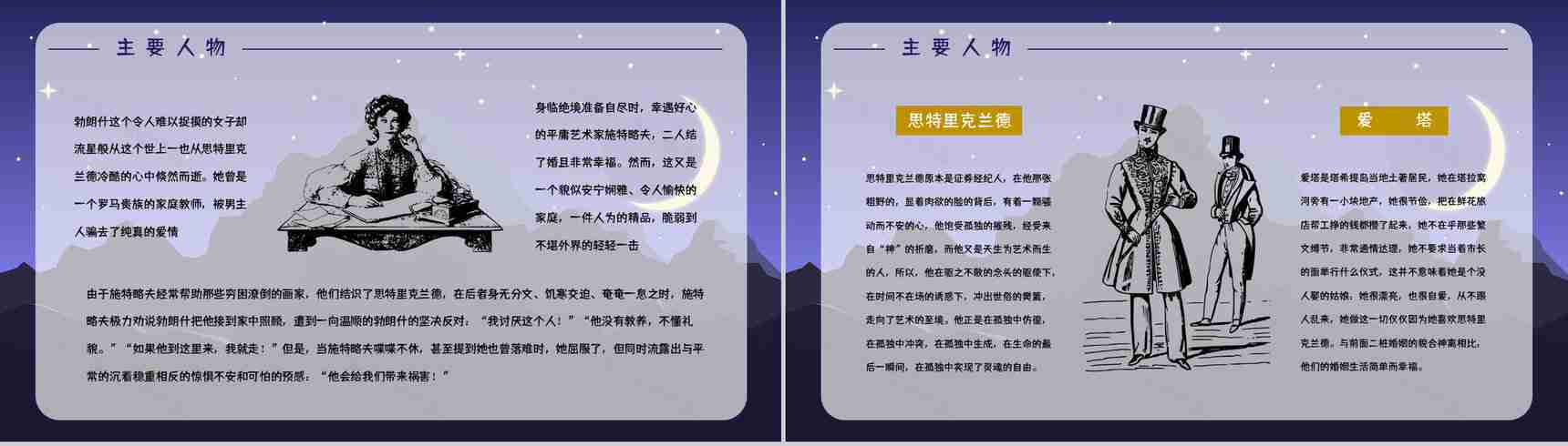 世界名著阅读之《月亮与六便士》长篇小说艺术特色鉴赏分析课件通用PPT模板-6