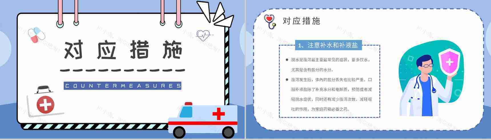 夏季腹泻的健康宣传计划方案中小学生日常预防疾病措施PPT模板-8