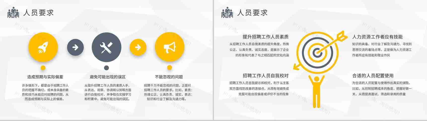 公司人力资源部门季度工作计划方案人员招聘技巧培训PPT模板-9