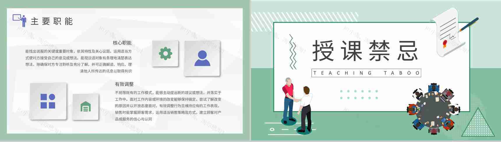 礼仪讲师培训汇报员工职场社交规范知识总结PPT模板-4