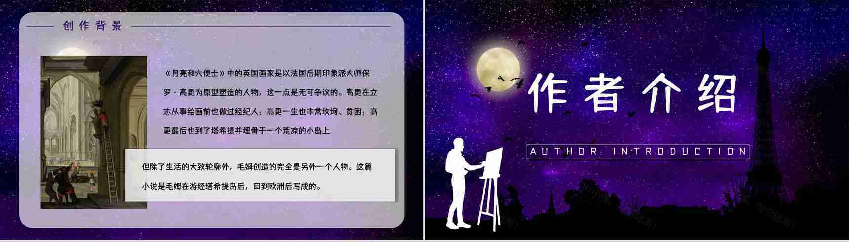 英国经典文学著作《月亮与六便士》小说鉴赏学生阅读技巧提升培训讲座PPT模板-8