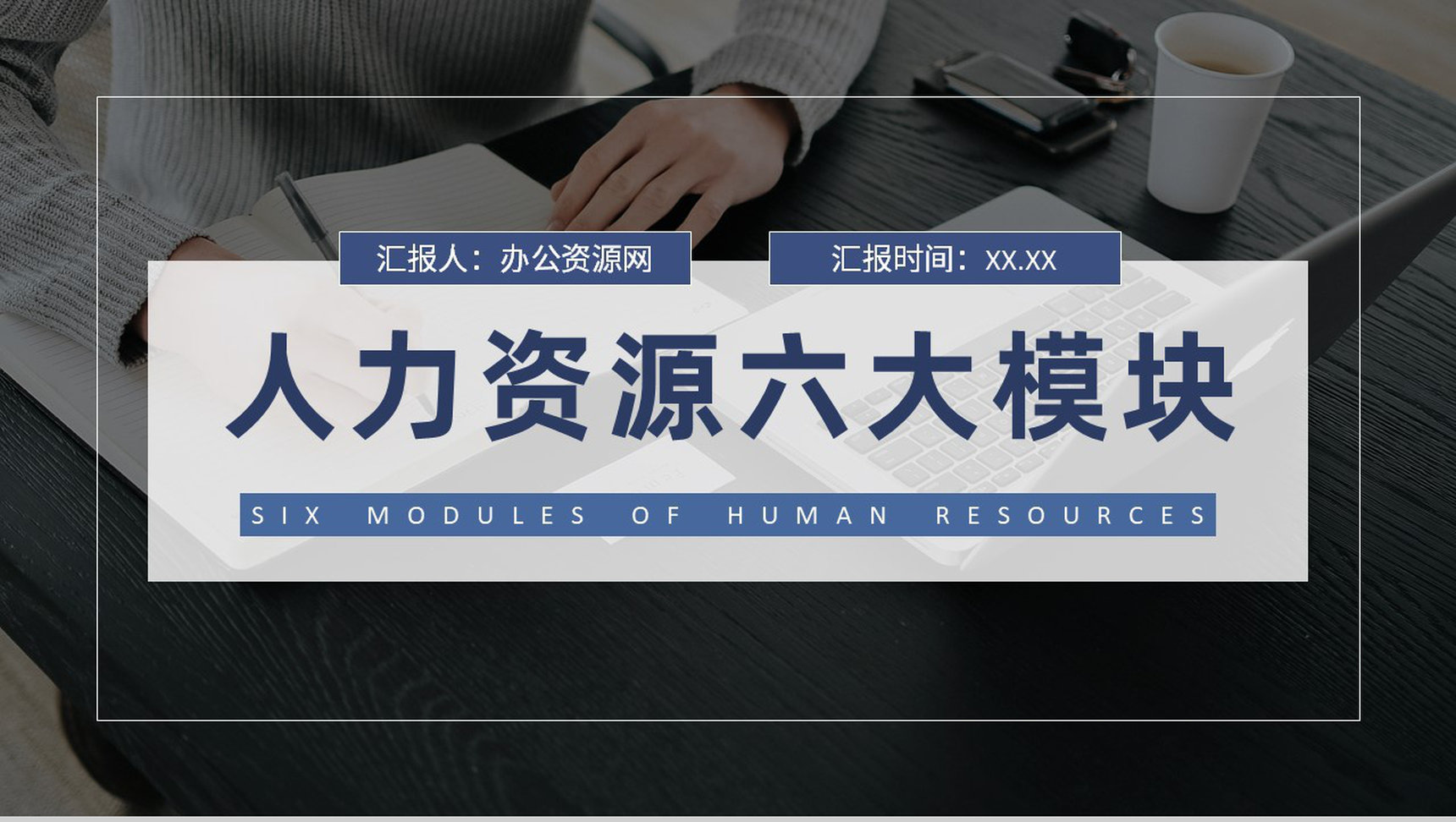 人力资源六大模块核心内容总结互联网公司人事部培训计划PPT模板