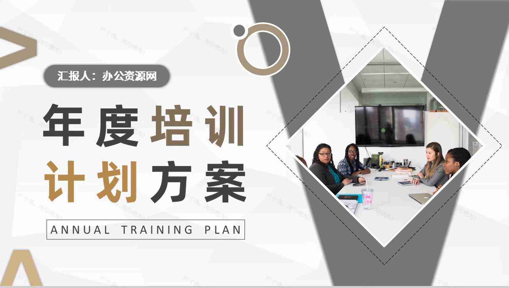 公司年度安全培训计划方案汇报员工教育培训心得PPT模板-1