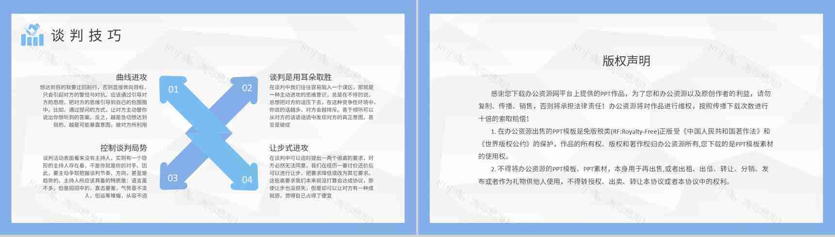 企业员工商务谈判技巧学习职场双赢谈判策略总结PPT模板-8