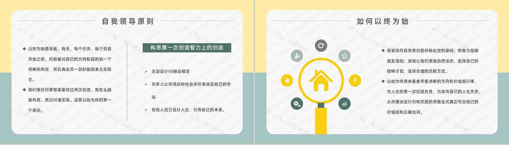 读书笔记史蒂芬柯维《高效能人士的七个习惯》内容简介企业管理培训课件PPT模板-10