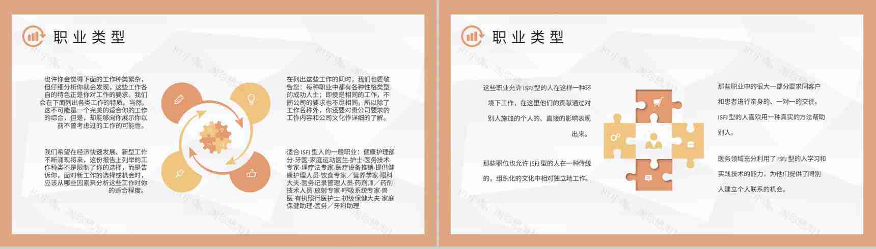 MBTI性格分析ISFJ个性特征描述公司员工职业领域建议PPT模板-13