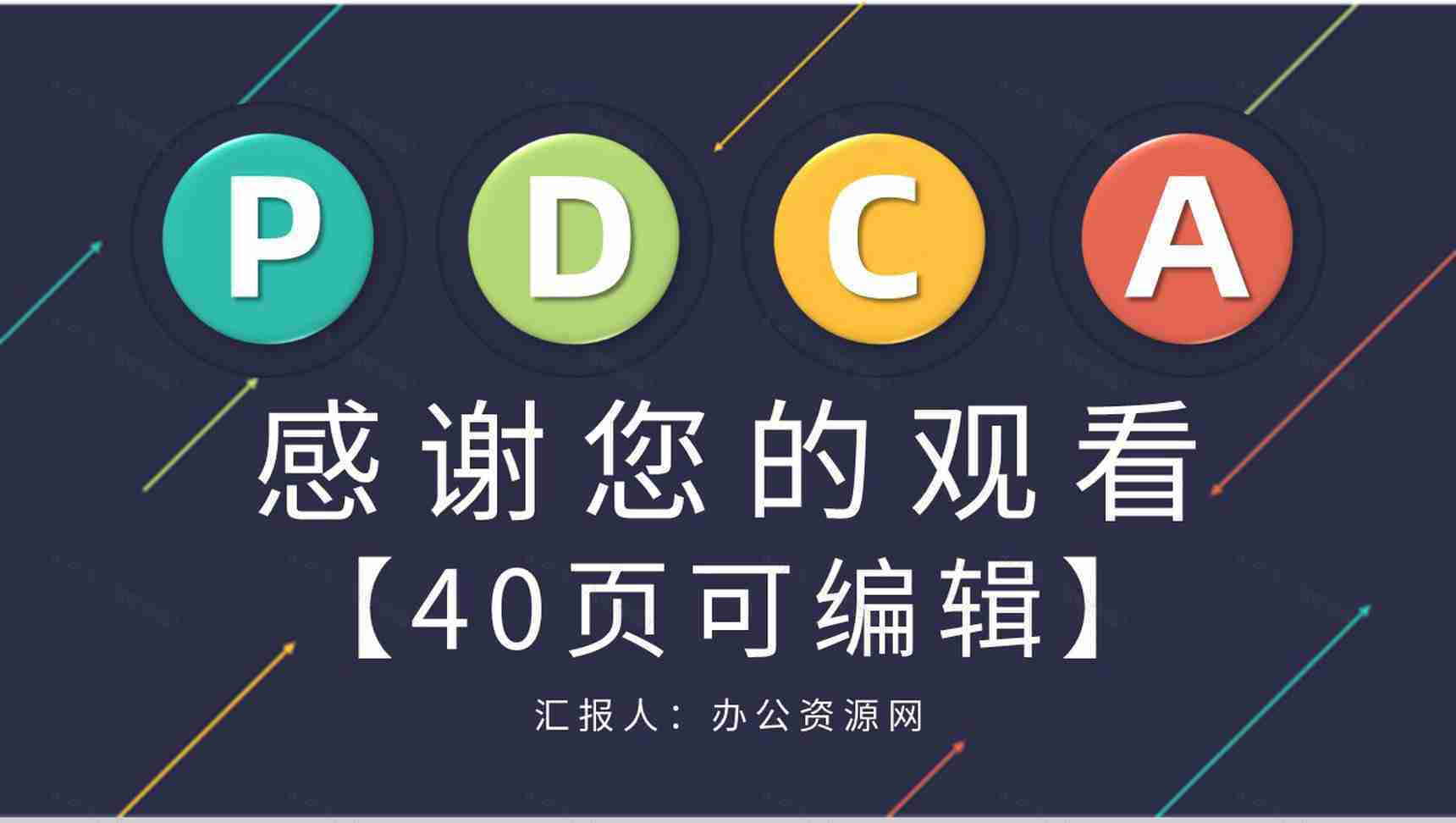 公司项目质量管理体系要求员工PDCA循环的四个阶段培训PPT模板-21