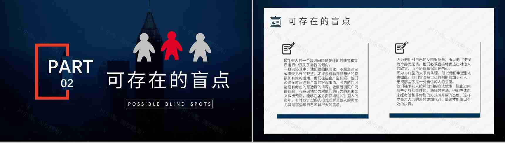 职业领域建议MBTI性格分析--ISTJ个性特征描述工作中的优势劣势PPT模板-4