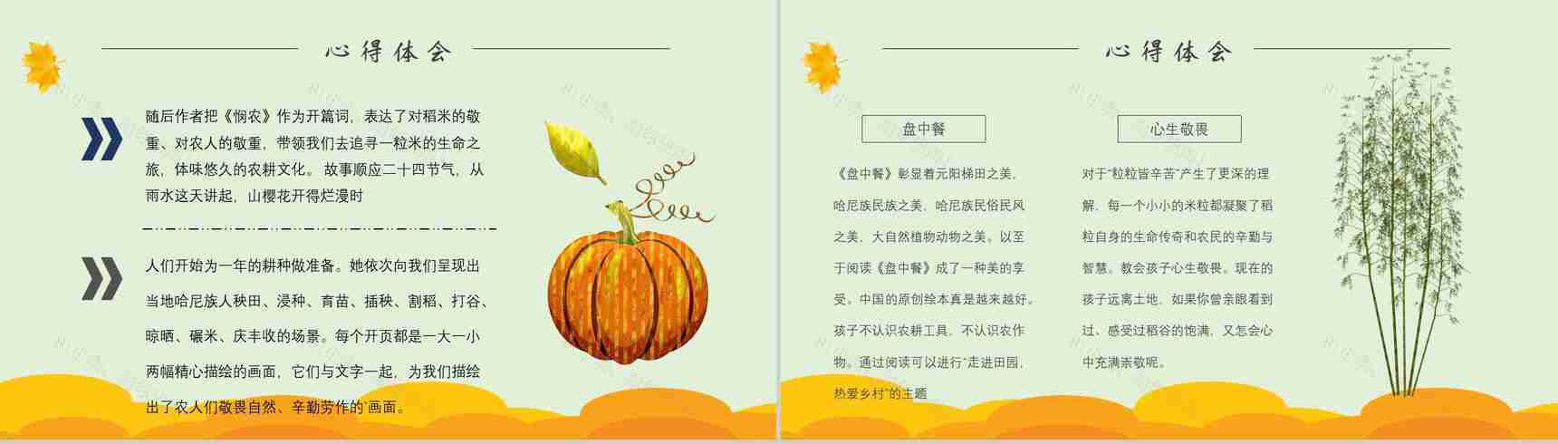 中学必读名著导读《盘中餐》作品内容简介心得体会PPT模板-3