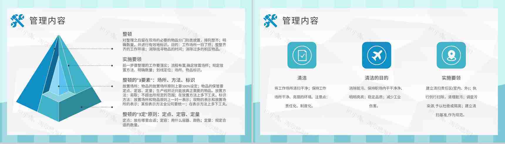 5S现场管理的具体内容总结工厂车间管理工作培训计划PPT模板-7