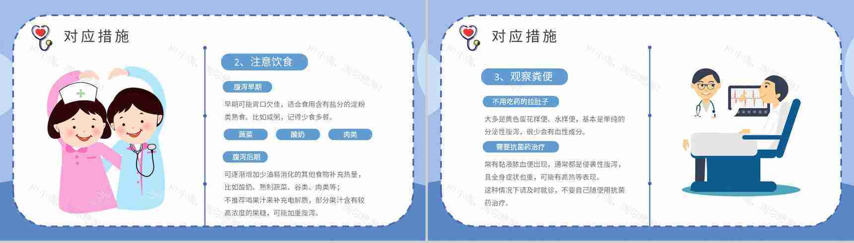 夏季腹泻的健康宣传计划方案中小学生日常预防疾病措施PPT模板-9