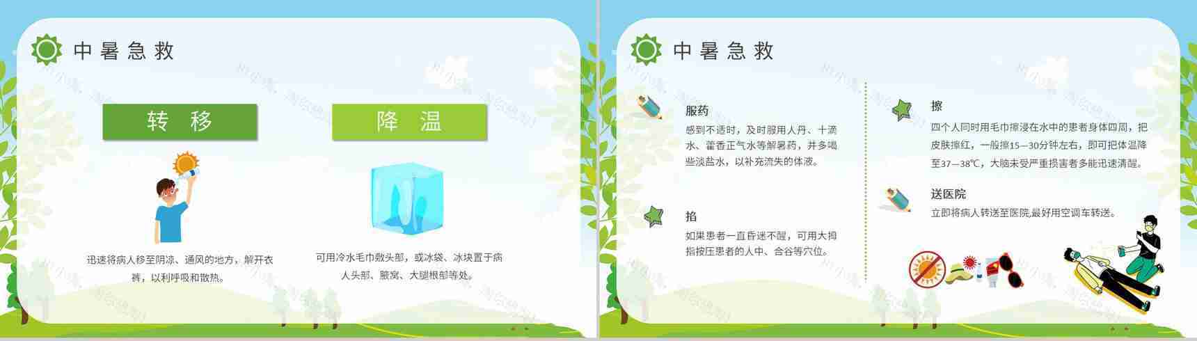 防中暑小常识普及培训如何预防夏季中暑安全知识总结PPT模板-8