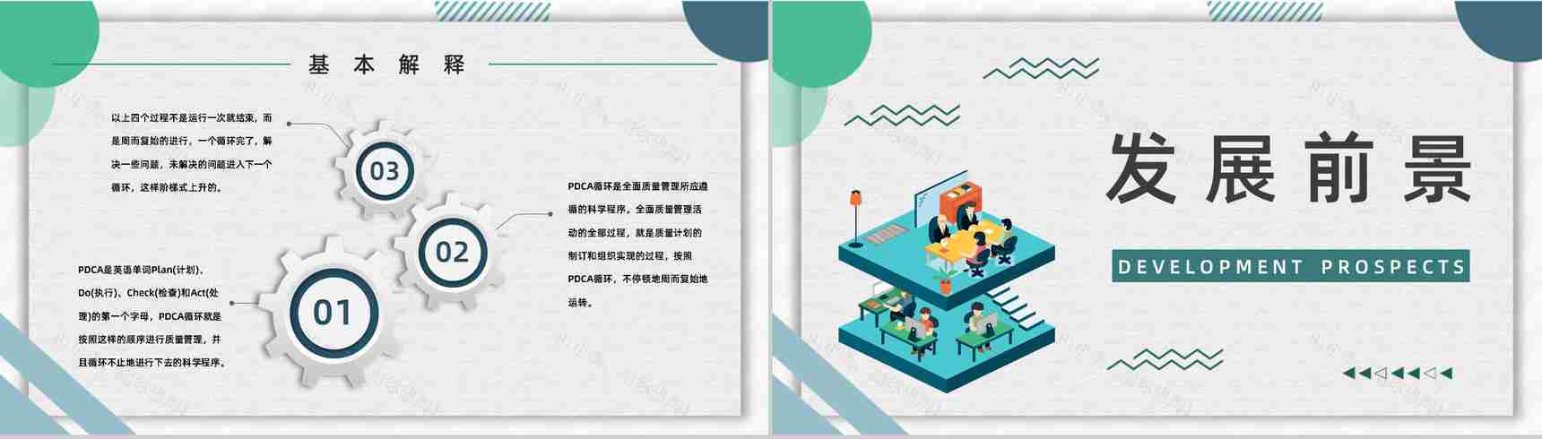 质量管理流程指定PDCA循环管理循环员工入职培训计划通用PPT模板-4