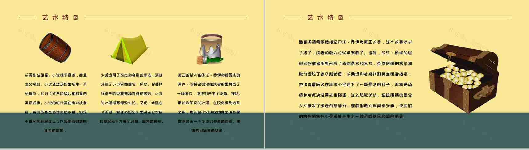 教育教学马克吐温《汤姆索亚历险记》小说导读知识整理培训课件PPT模板-5