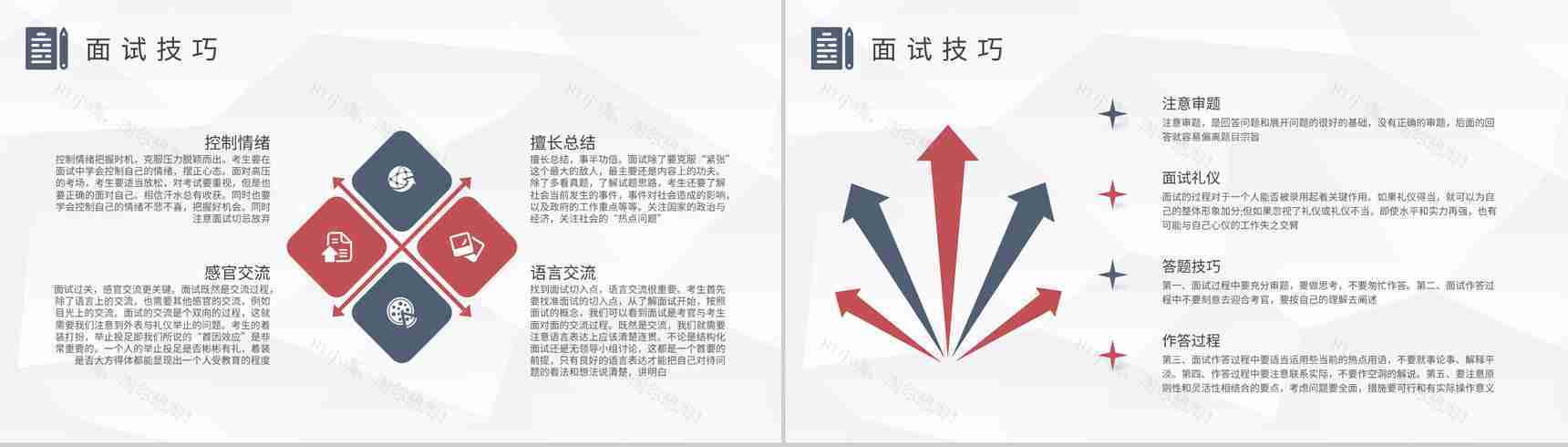 考公面试流程介绍公务员面试技巧与方法培训总结PPT模板-4