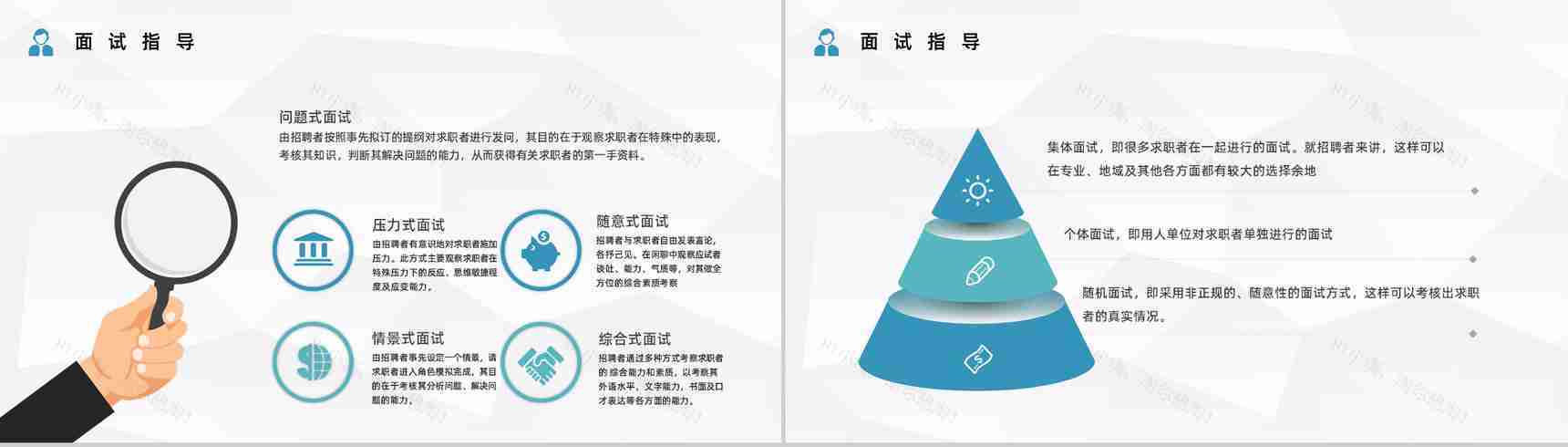 大学生就业指南面试指导内容培训求职面试技巧学习PPT模板-9