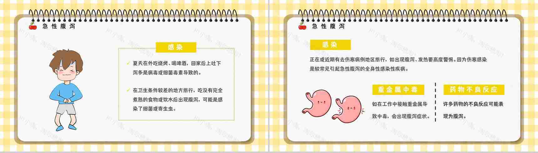 夏季腹泻预防措施及应对方法整理学习个人卫生注意安全健康宣讲会PPT模板-4