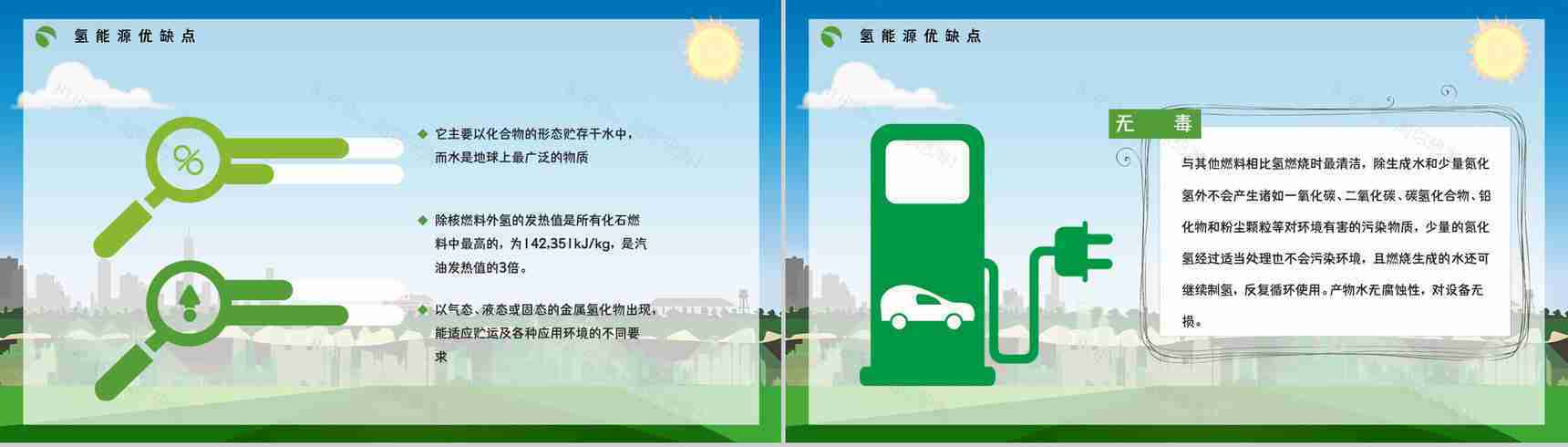 氢能源知识学习培训国家新能源技术发展前景分析论文报告PPT模板-7