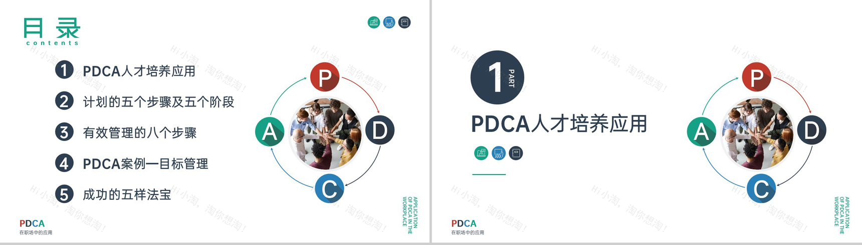 公司员工技能提升PDCA在职场中的应用培训PPT模板-2