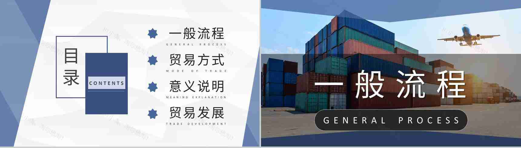 进出口贸易流程培训工作总结出口报关流程事项说明PPT模板-2