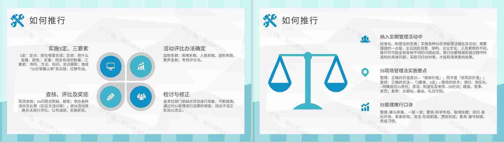 5S现场管理的具体内容总结工厂车间管理工作培训计划PPT模板-10